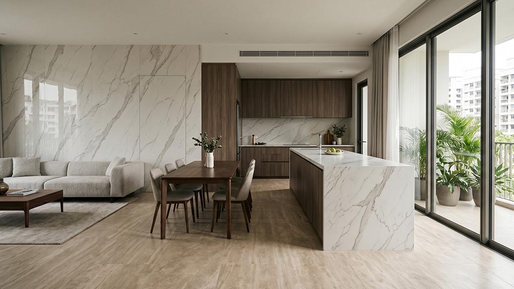 You are currently viewing Stone-Look Surfaces for Modern Singapore Interiors