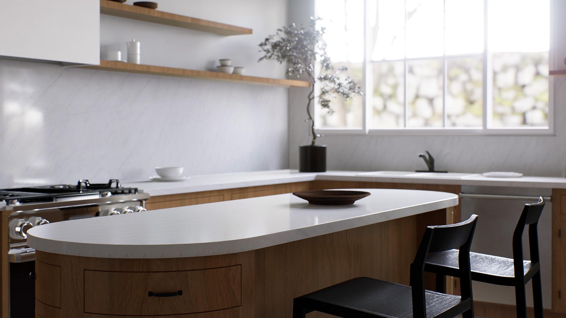 Curved Kitchen Islands: What to Know Before Choosing the Surface?