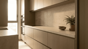 Read more about the article Soft Minimalist Kitchens: Why the Countertop Makes or Breaks the Look